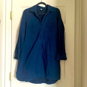 Old Navy Denim Dress with Functional Buttons and Front Buttons